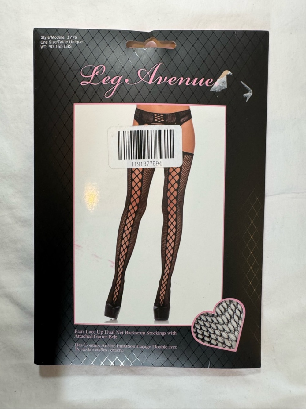 Leg Avenue Black Fishnet Thigh-Highs